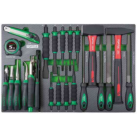 Тележка с инструментом (BUMPER SERIES) 7 секций 413ед. серый TOPTUL GE-41330 Харьков