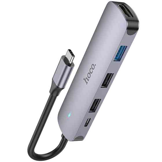 Переходник HUB Hoco HB27 10-Port (Type-C to HDTV+USB3.0+PD+2xUSB2.0) Херсон