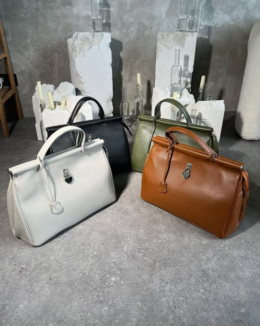 Велика шкіряна сумка Італійська ділова , саквояж  TS000080 Киев - изображение 3