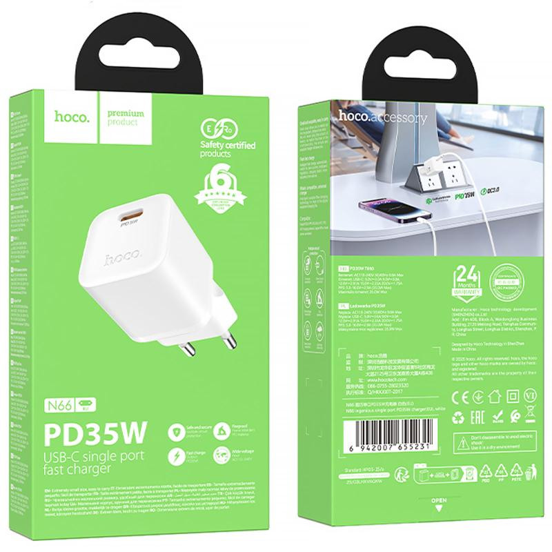 СЗУ Hoco N66 Ingenious PD35W (1USB-C) Херсон - зображення 4