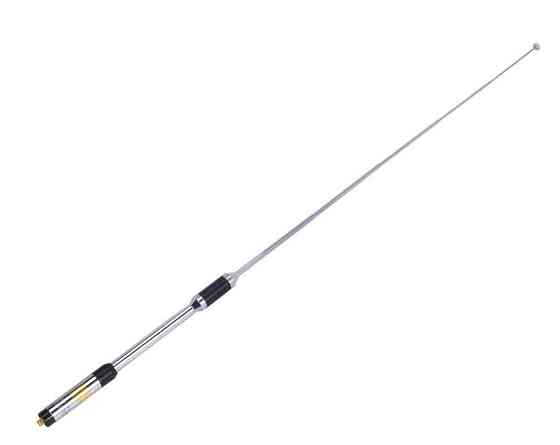 Антенна двухдиапазонная 144/430MHz 3.0/5.5dB, до 20W, телескопическая RH770, SMA-female разъем Дніпро