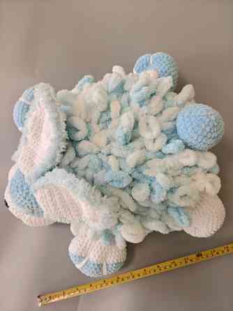 Іграшка Зайчик подушка м'яка в'язана ручна робота Нововолинськ