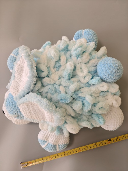 Іграшка Зайчик подушка м'яка в'язана ручна робота Нововолинськ - зображення 2