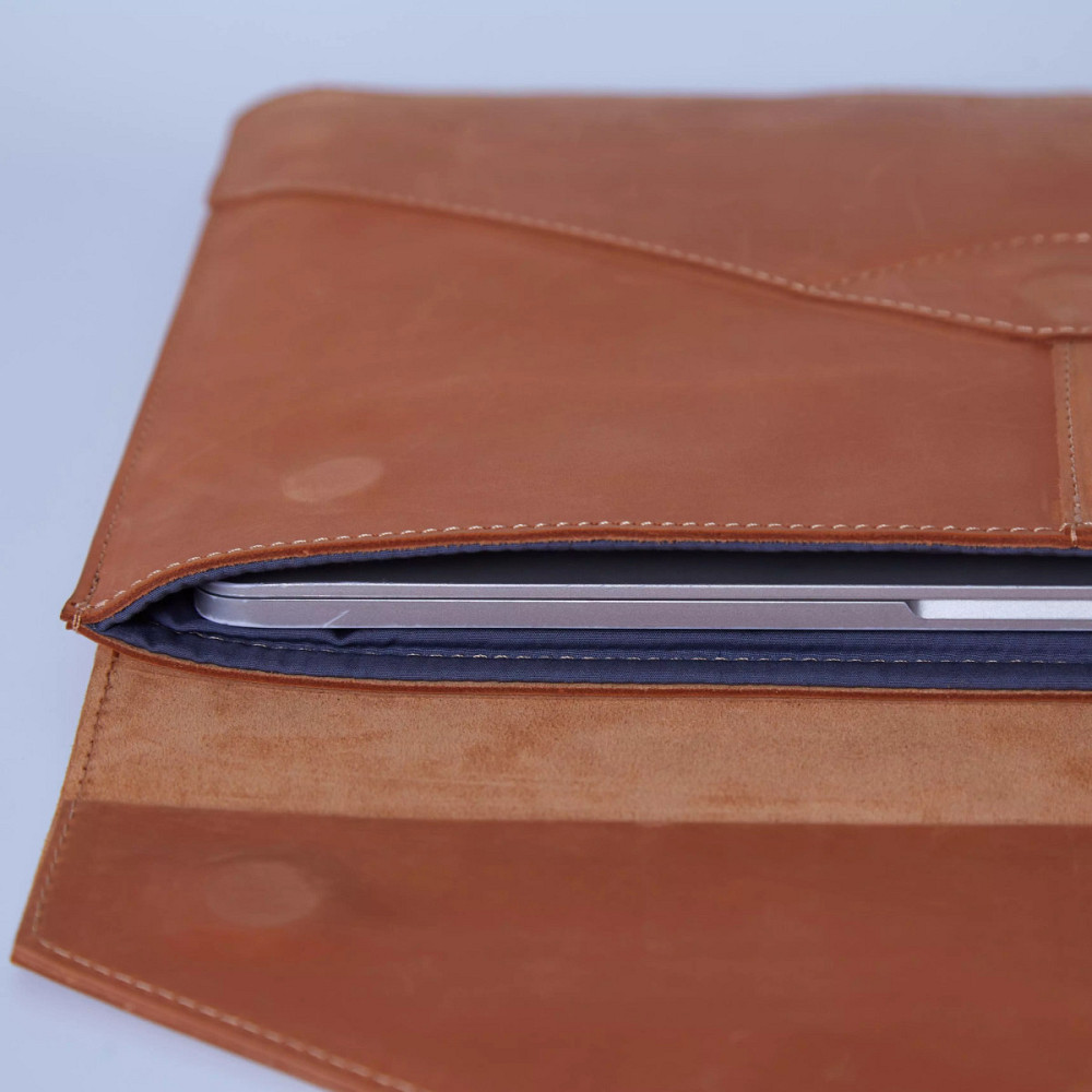 Чехол для ноутбука винтажный Incarne Message MacBook Pro 13" 2016-2025 message-cognac-vintage-pro-13 Київ - зображення 6