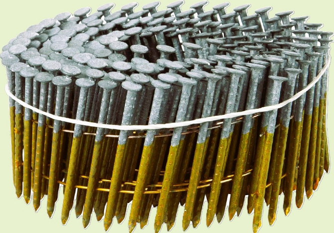 Гвозди барабанные ершёные 3,1×90 мм с покрытием M-Fusion (15°) 2400шт Дніпро - зображення 1