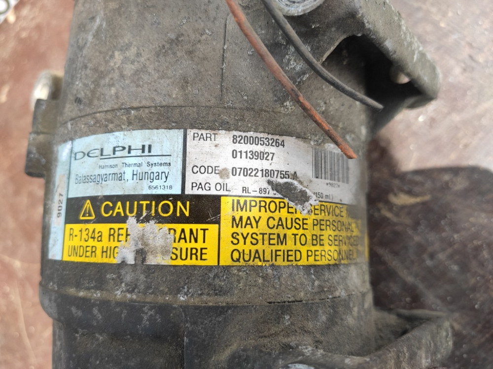 Компрессор кондиционера Renault Scenic II 1.9 dci 2003-2009 (8200053264) Ковель - зображення 4