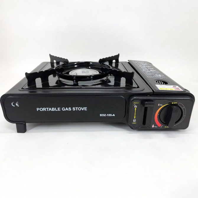 Портативна газова плитка BK-167A із перехідником під звичайний газовий балон Львів - зображення 6