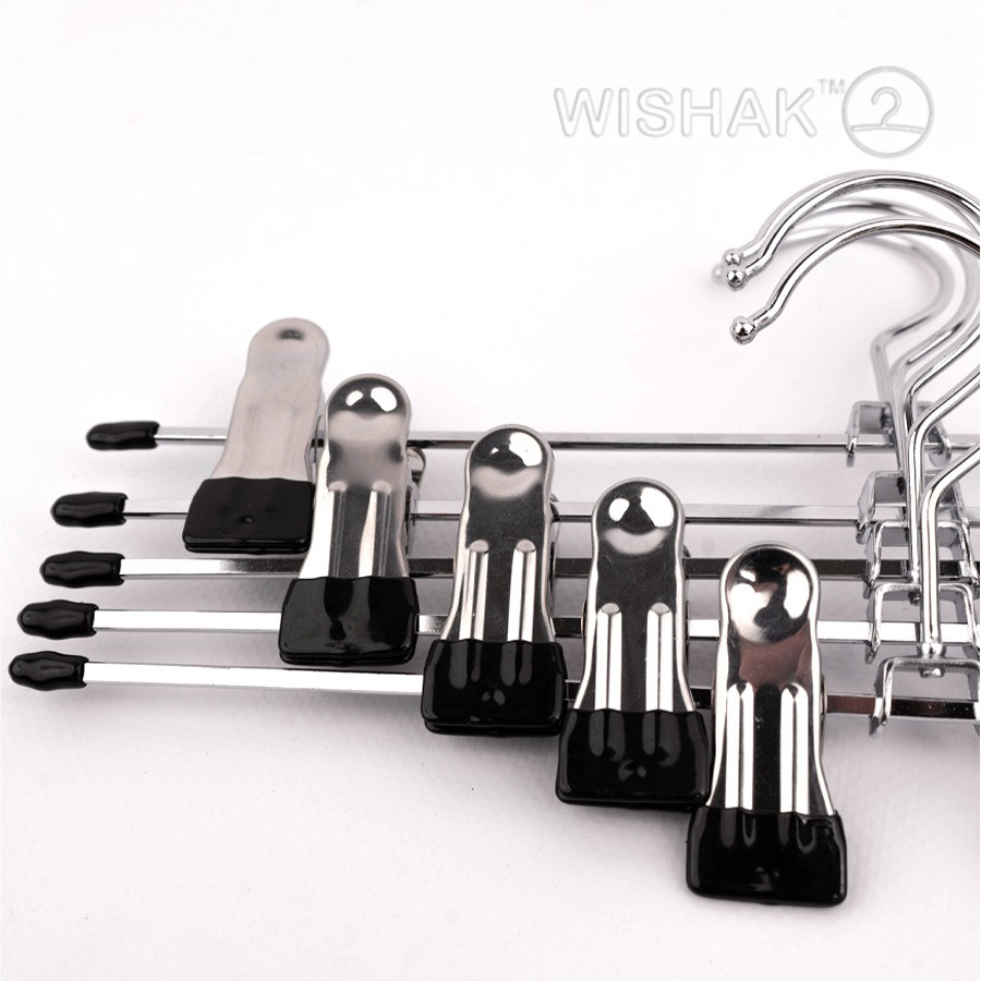 Металевий хромований вішак із прищіпками Хмельницький - зображення 4