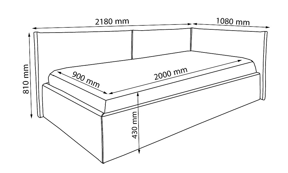 Кровать КИДИ Константа™: детская, с матрасом, KIDI https://www.kiev-mebel.com/ Київ - зображення 10