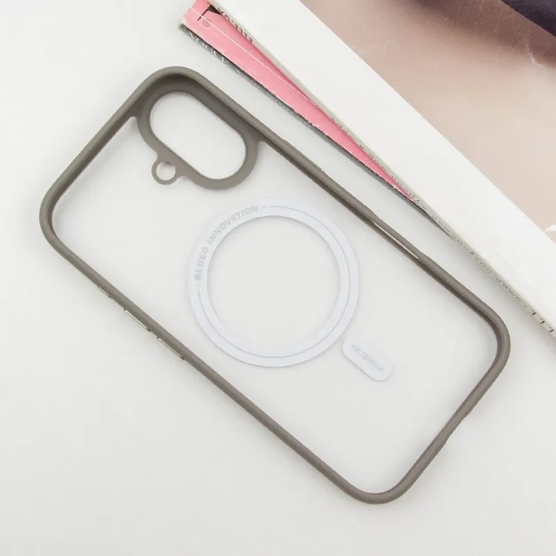 TPU+PC чехол Blueo Skin Friendly Frosted with MagSafe для Apple iPhone 16 (6.1") Херсон - изображение 9