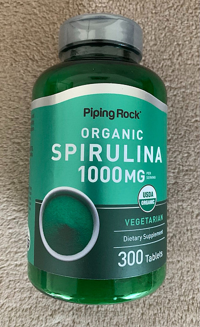 Спіруліна (органічний), 1000 мг, 300 таблеток США. Тернополь - изображение 1