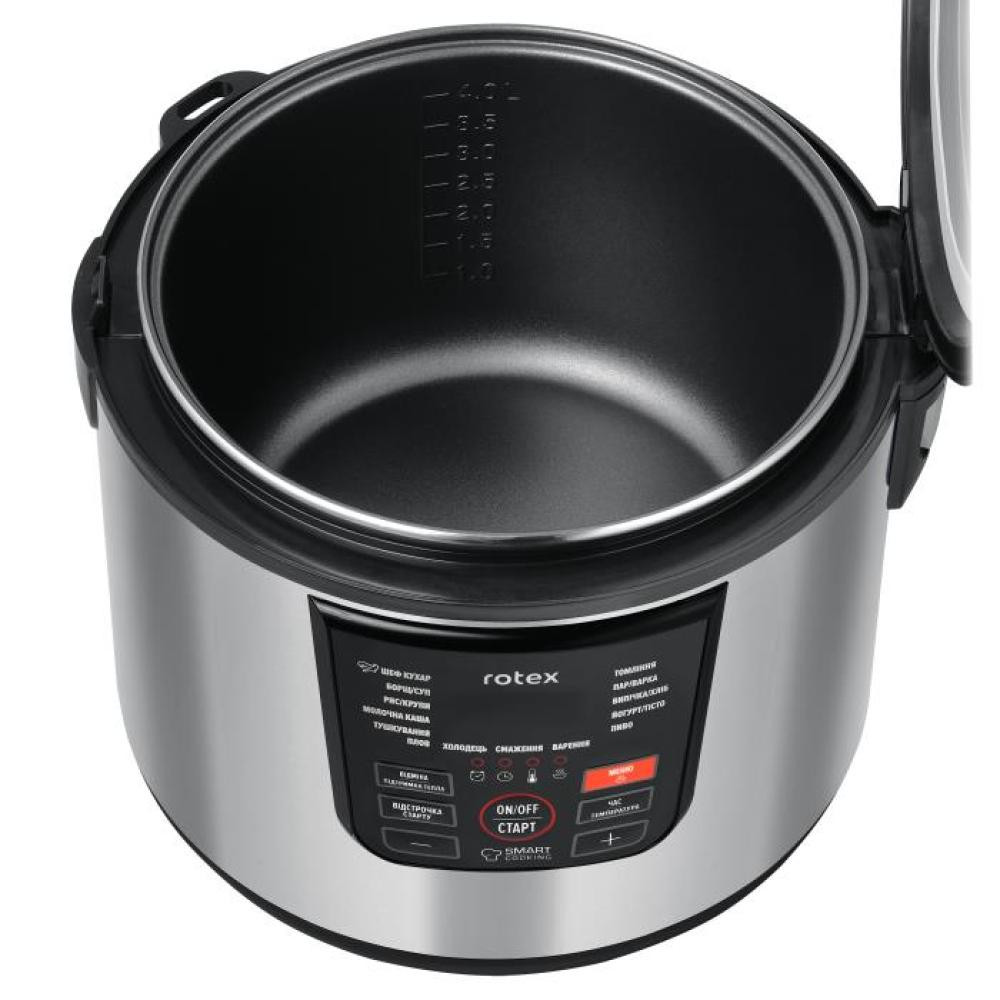 Мультиварка Rotex RMC-501-B 900 Вт серебристая Київ - зображення 9
