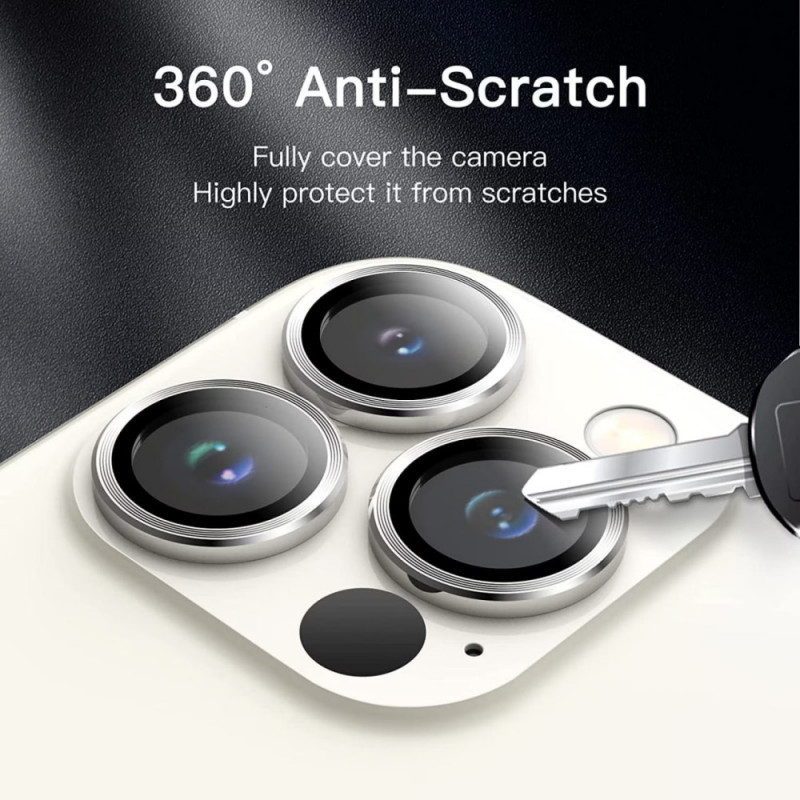 Защитное стекло Metal Classic на камеру (в упак.) для Apple iPhone 14 Pro (6.1") / 14 Pro Max (6.7") Херсон - изображение 3