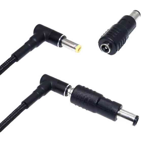 DM Кабель живлення Type-C to DC 5.5x2.5 + набір перехідників 10-in-1 Black Харків