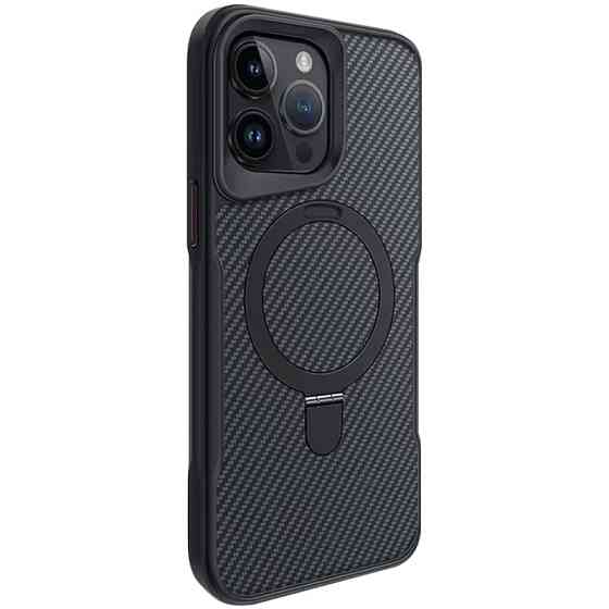 TPU+PC чехол Metal Buttons with MagSafe Carbon Ring для Apple iPhone 14 Pro Max (6.7") Херсон