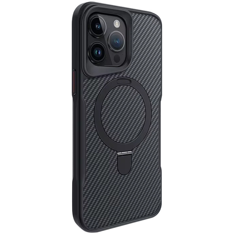 TPU+PC чехол Metal Buttons with MagSafe Carbon Ring для Apple iPhone 14 Pro Max (6.7") Херсон - зображення 1