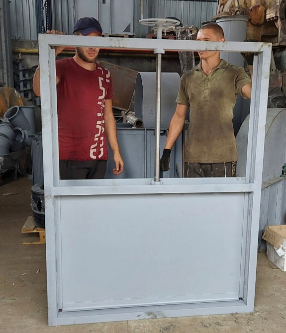 Реечные автоматические задвижки 800х800 ,  шиберная задвижка Київ - зображення 6