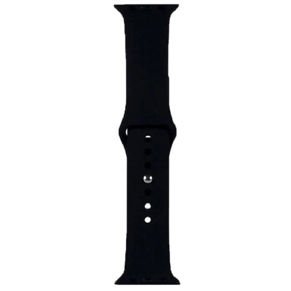 DM Ремінець Silicone для Apple Watch 38/40/41 mm Black Харків - зображення 2