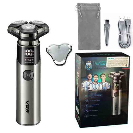 Электробритва VGR V-321 серебристая Київ - зображення 1