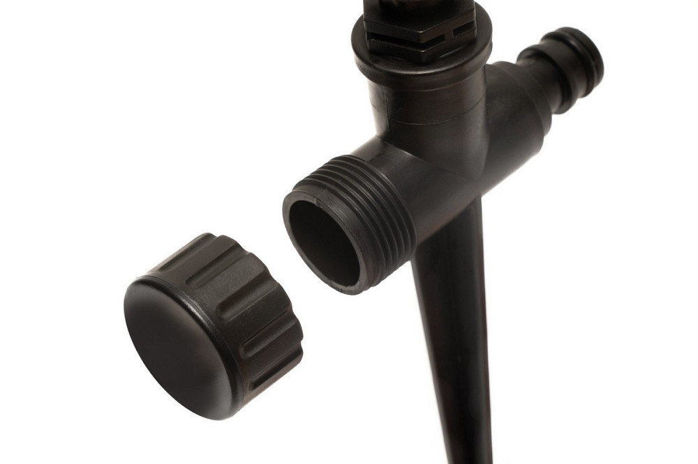 Ороситель для полива MASTERTOOL вращающийся 2-х рожковый ½" 12 м на ножке 92-9362 Харьков - изображение 4