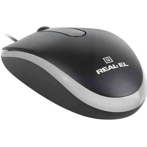Мишка REAL-EL RM-215 USB Black (EL123200037) Харків