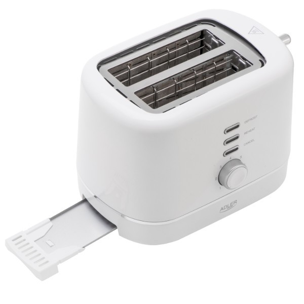 Тостер Adler AD 3224 white 850 Вт белый Київ - зображення 4