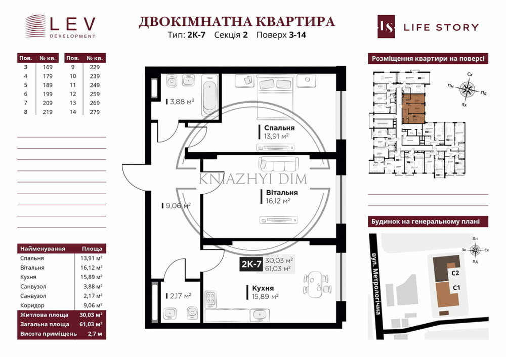 БЕЗ КОМИССИИ! Продажа 2-х к.кв. в новом ЖК Life Story. № 21134458 Київ - зображення 10
