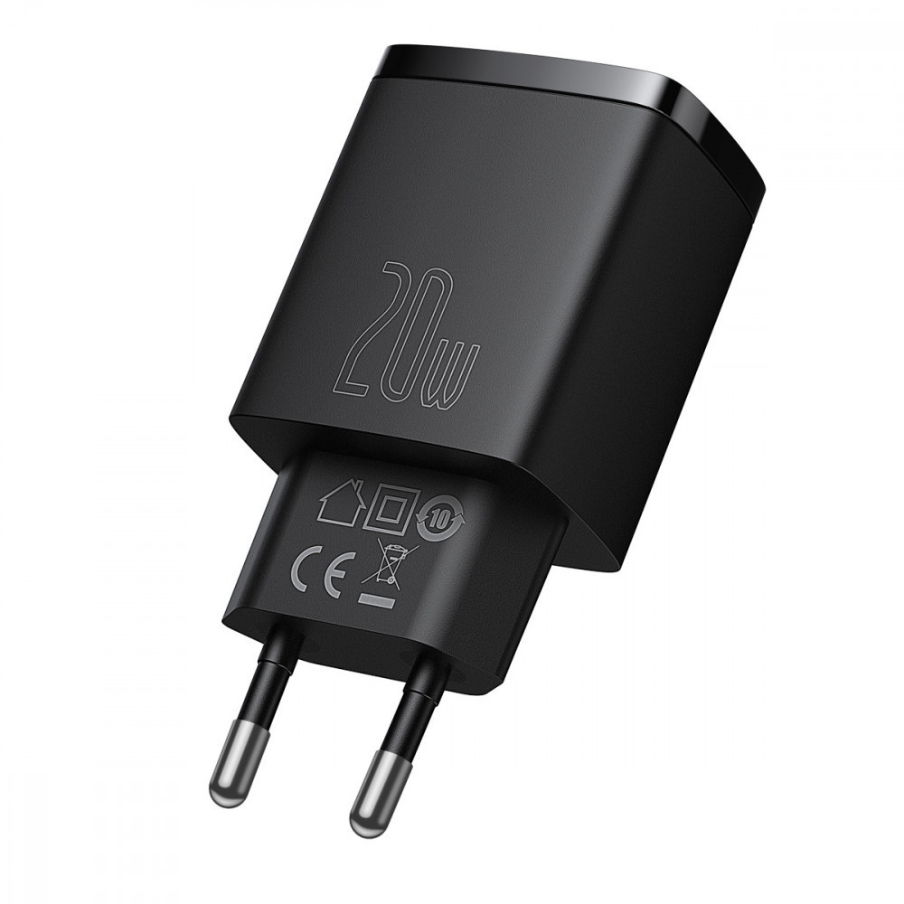 СЗУ Baseus Compact Quick Charger 20W QC+PD (1USB-A/1C) (CCXJ-B) Херсон - зображення 1