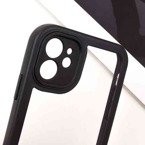 TPU чехол Transparent + Colour 1,5mm для Apple iPhone 12 (6.1") Херсон