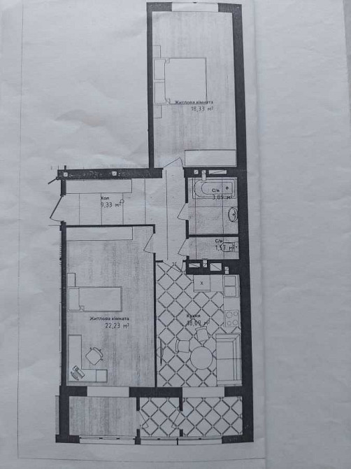 продажа 2-к квартира Одесса, Пересыпский, 58000 $ Одесса - изображение 3