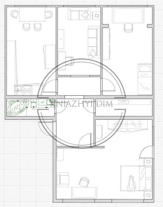БЕЗ КОМІСІЇ!!! Продається шикарна трикімнатна квартира № 21143468 Київ - зображення 11