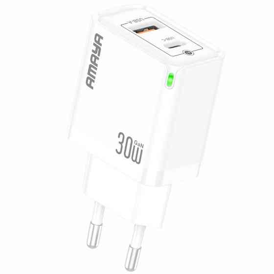 СЗУ Amaya E46D PD30W+QC3.0 GaN (1USB-A/1C) Херсон
