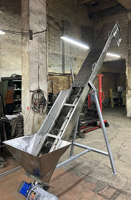 Шнековые винтовые транспортеры в желобе из нержавеющей стали Полтава - зображення 2