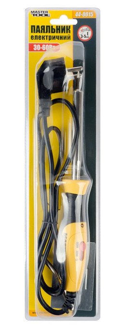 Паяльник электрический MASTERTOOL 30-60 Вт 220V/50Hz 400°С регулируемый 44-0015 Харків - зображення 2