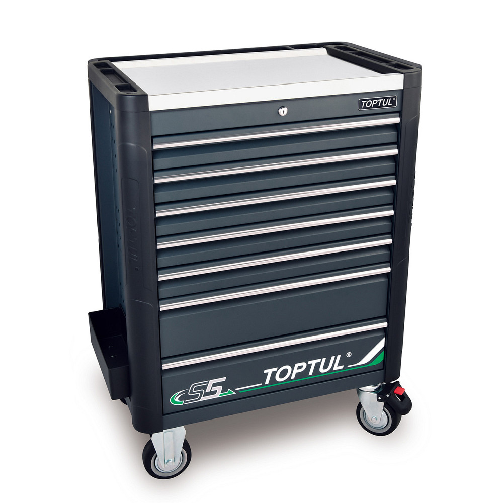 Тележка с инструментом (BUMPER SERIES) 7 секций 340ед. серый TOPTUL GE-34029 Харків - зображення 1