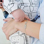 Мама браслет. Золотий браслет з дітьми. Браслет для мам подарунок на народження дитини Киев