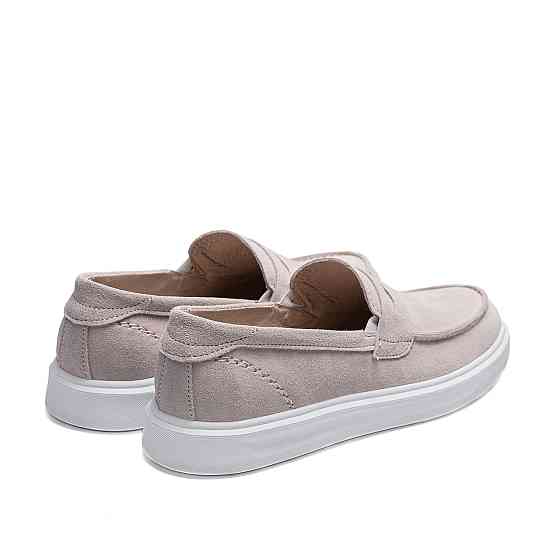 Мужские кожаные лоферы Urban Style Beige Київ