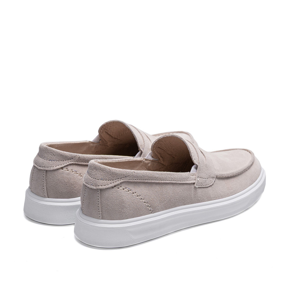 Мужские кожаные лоферы Urban Style Beige Київ - зображення 4