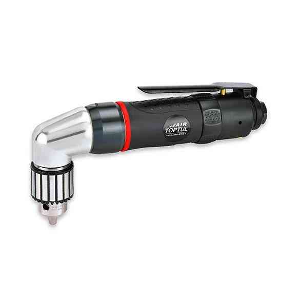 Дрель угловая пневматическая реверсивная 3/8" (1500об/мин; промышленный патрон)  TOPTUL KAQB1215 Харьков