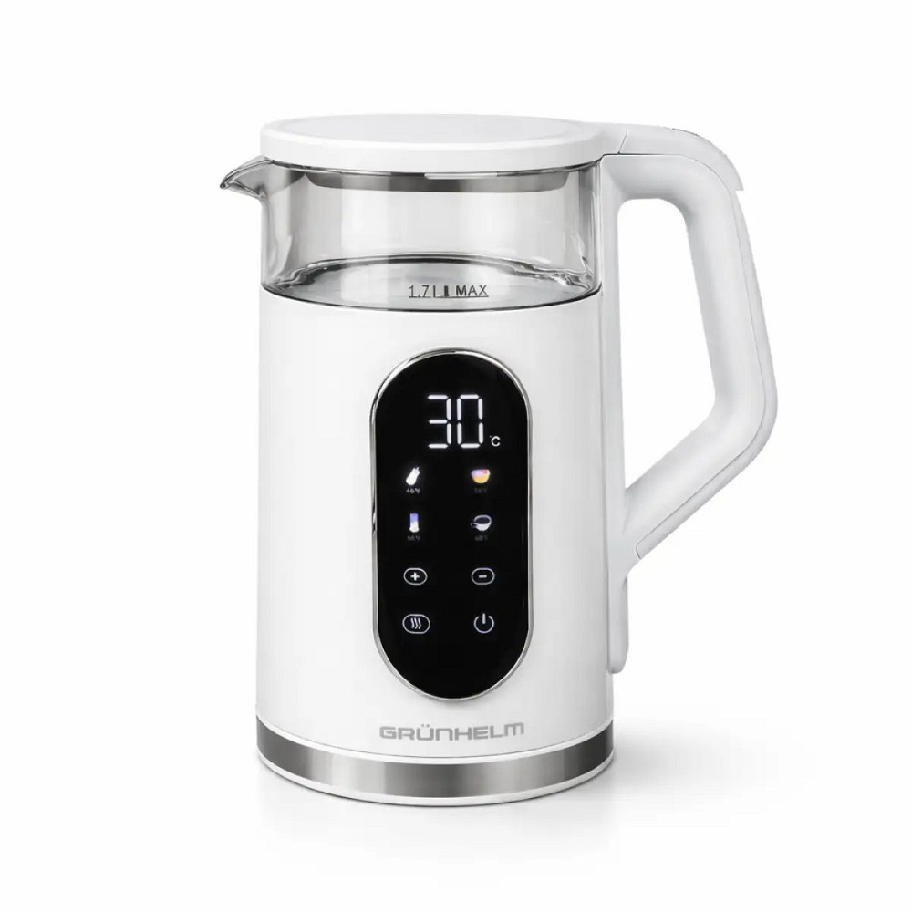 Электрочайник Grunhelm EKG-25702W 1.7 л белый Київ - зображення 1
