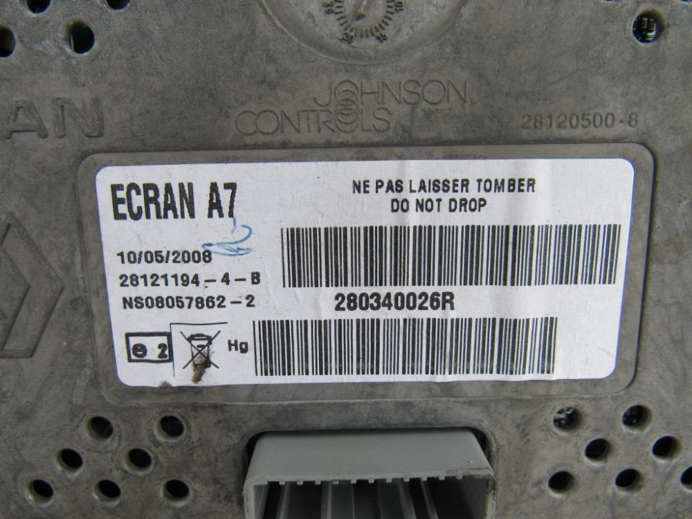 Дисплей Renault Laguna III 2007-2015 Ковель - зображення 2