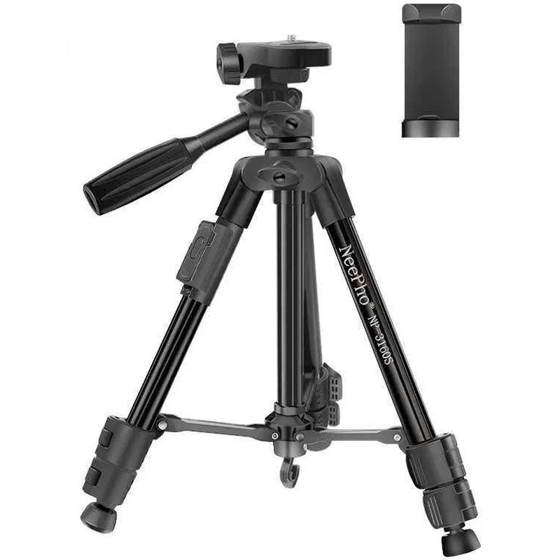 Штатив NeePho NP-3160S для съемки 30-68.5см с держателем+пульт Херсон - зображення 1