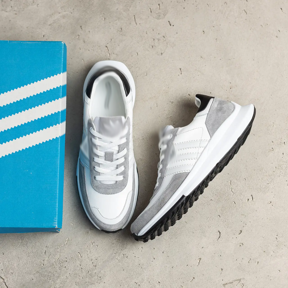 Мужские кожаные кроссовки Retropy Grey Київ - зображення 6