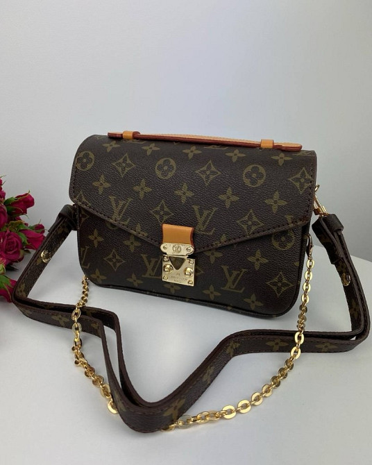 сумка жіноча через плече модна метіс Louis Vuitton Mini Brown BB0007 кроссбоди бренд люкс Київ - зображення 3