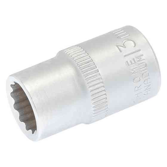 Головка торцевая MASTERTOOL 12-гранная ½" 13 мм L 40 мм CrV 78-0613 Харків