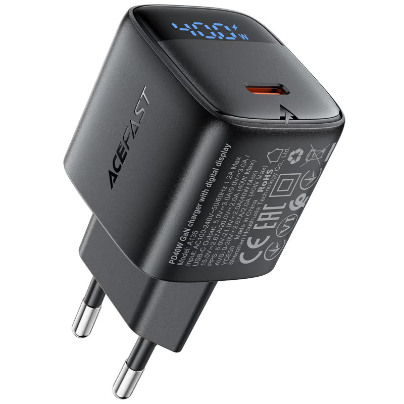 СЗУ Acefast A135 PD40W GaN (1USB-C) Херсон - изображение 1