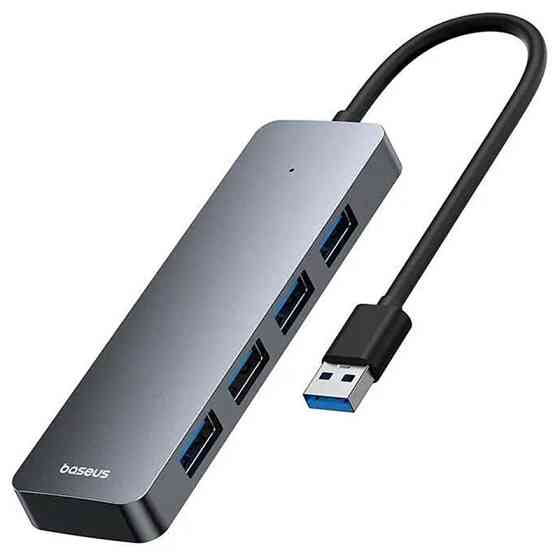 Переходник HUB Baseus UltraJoy Series Lite 4-Port (USB-A to 4xUSB3.0+Type-C) (1m) (B0005280B811-02) Херсон