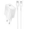 СЗУ Hoco CS113A Lounge PD40W (1USB-C) + кабель Type-C to Type-C Херсон