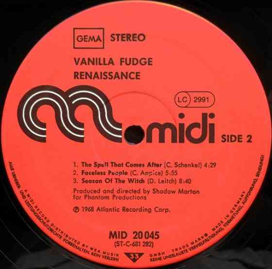 Виниловая пластинка Vanilla Fudge - Renaissance Вінниця