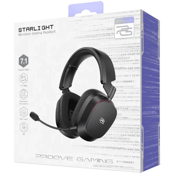 Bluetooth-гарнітура Proove Gaming Starlight (APP) Black/Purple (WHSR00020016) Харків - зображення 9